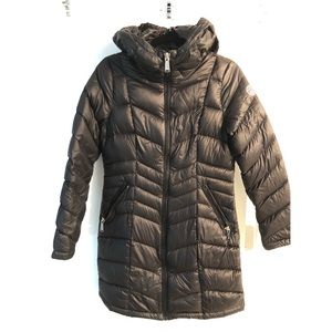 Calvin Klein Chevron Packable Mid-Length Down Coat